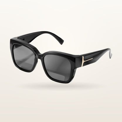 SunFit Ladies fit-over sunglasses in Onyx Cross, polarised lenses