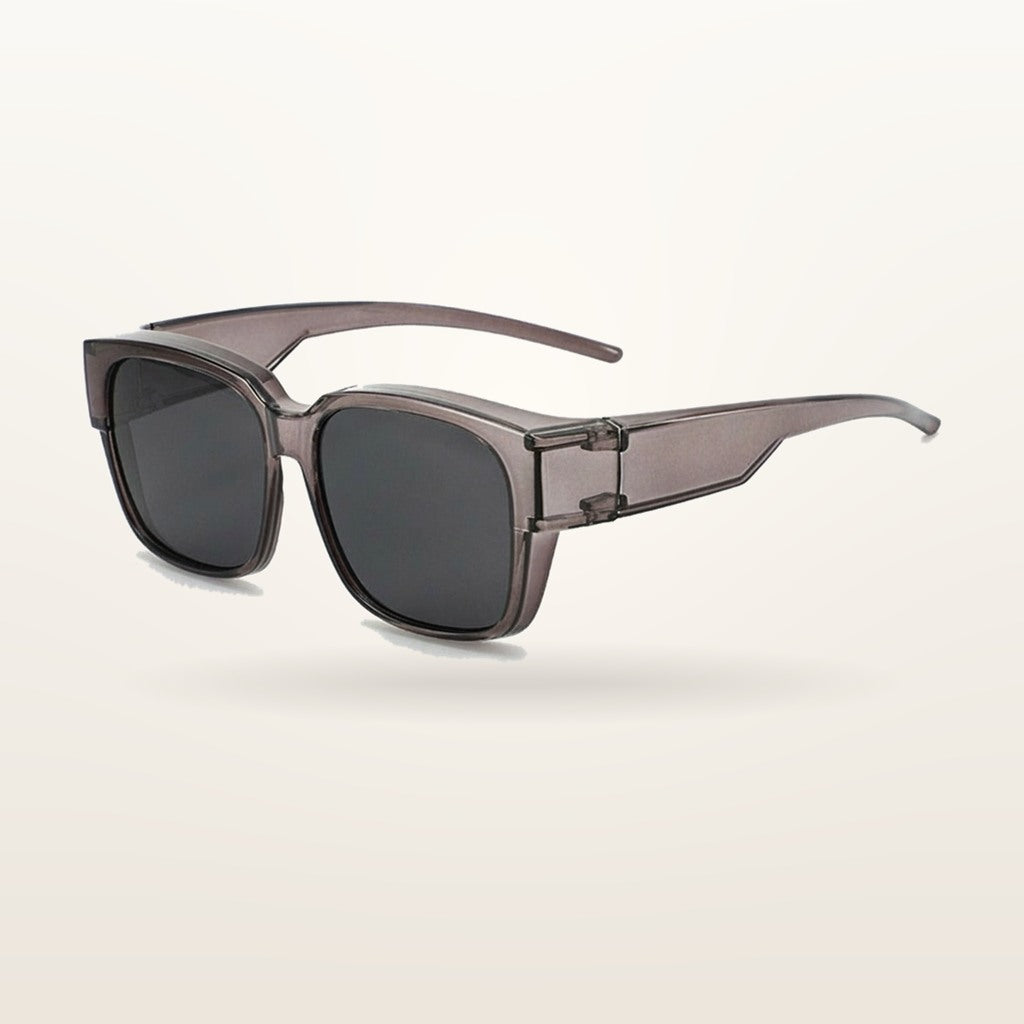 SunFit Ladies fit-over sunglasses, Transparent Classic, studio shot on an off-white background